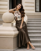 Satin Midi Skirt