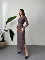 The Verona check dress