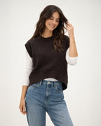 Ivory Ease Knit Vest